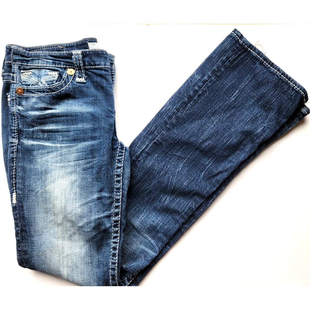 Big Star Liv Bootcut Jeans Women’s 28XL Dark Wash Stretch Denim Pockets